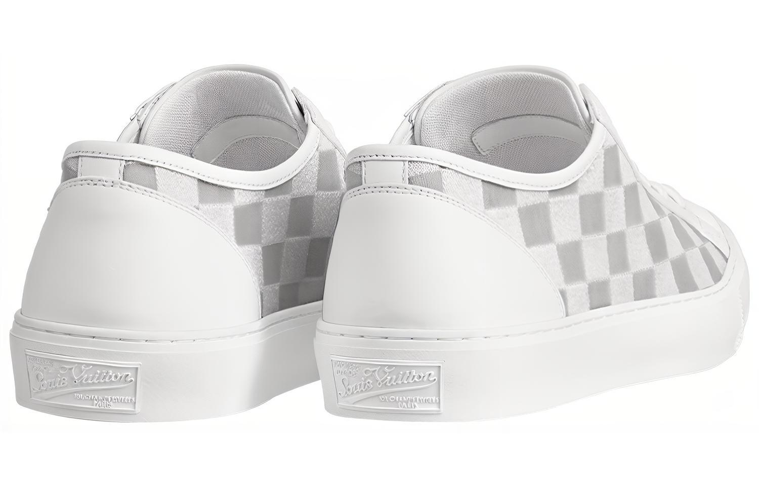 Lookbook Louis Vuitton Tattoo Sneaker 'Grey White' 1A7WAP
