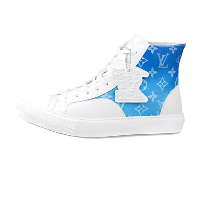 LV Tattoo Sneaker Boot 'Blue Monogram Clouds'