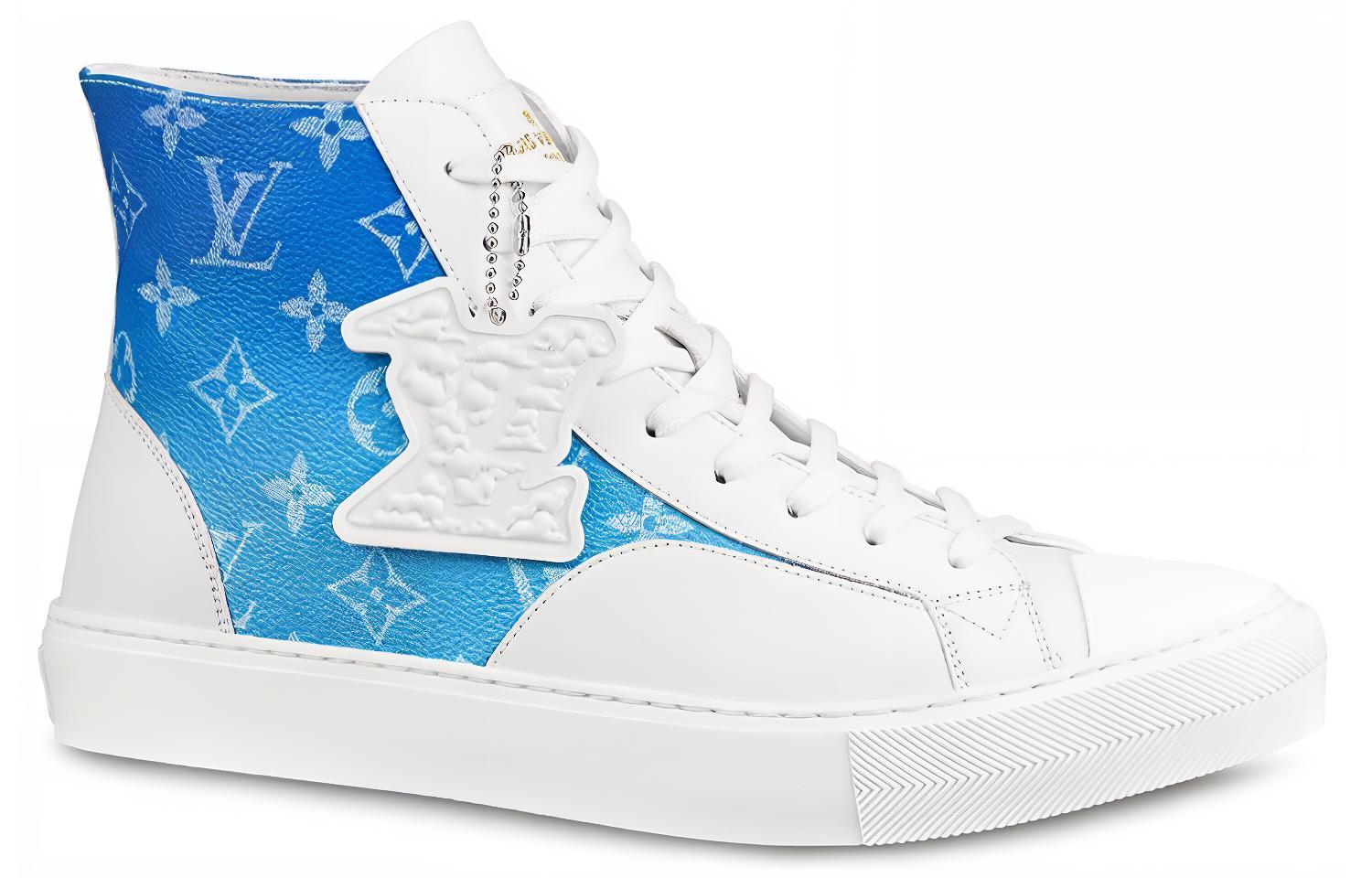 Order Louis Vuitton Sneaker Boot Tattoo ''Blue Monogram Clouds'' 1A8AH5