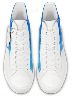 Louis Vuitton Sneaker Boot Tattoo ''Blue Monogram Clouds'' 1A8AH5 Shop Louis Vuitton Sneaker Boot Tattoo ''Blue Monogram Clouds'' 1A8AH5