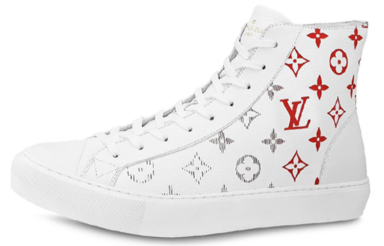 Louis Vuitton Tattoo Sneaker Boot 'Monogram - White Red' 1A5Z0C