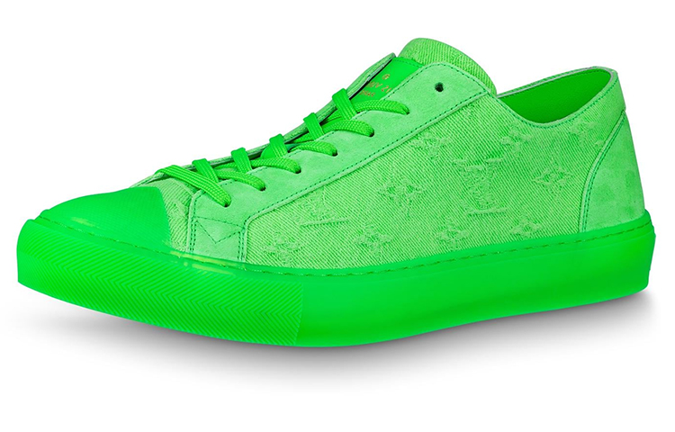 Louis Vuitton Tattoo Sneakers 'Neon Green Fabric' 1A8KAU