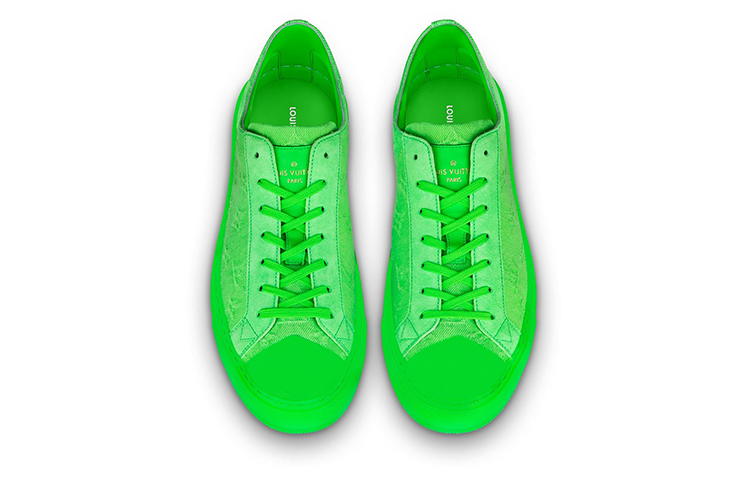 Lookbook Louis Vuitton Tattoo Sneakers 'Kain Hijau Neon' 1A8KAU
