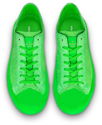 Louis Vuitton Tattoo Sneakers 'Neon Green Fabric' 1A8KAU Lookbook Louis Vuitton Tattoo Sneakers 'Neon Green Fabric' 1A8KAU