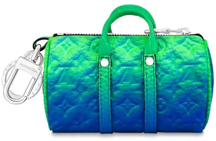 Order Llavero Louis Vuitton Taurillon Illusion Mini Keepall Verde/Azul Unisex. MP3284