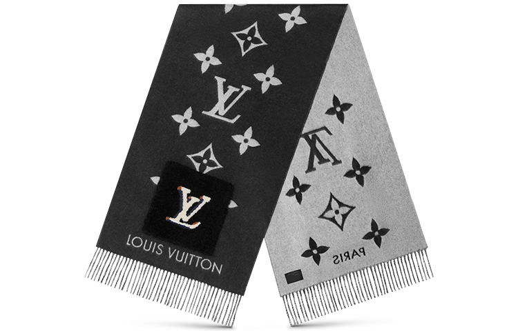 LOUIS VUITTON Teddy Reykjavik Fashion Print Scarf M76567