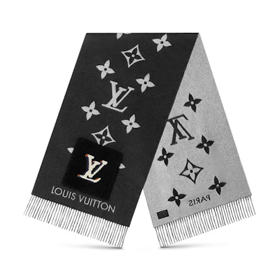 LOUIS VUITTON Teddy Reykjavik Fashion Print Scarf M76567