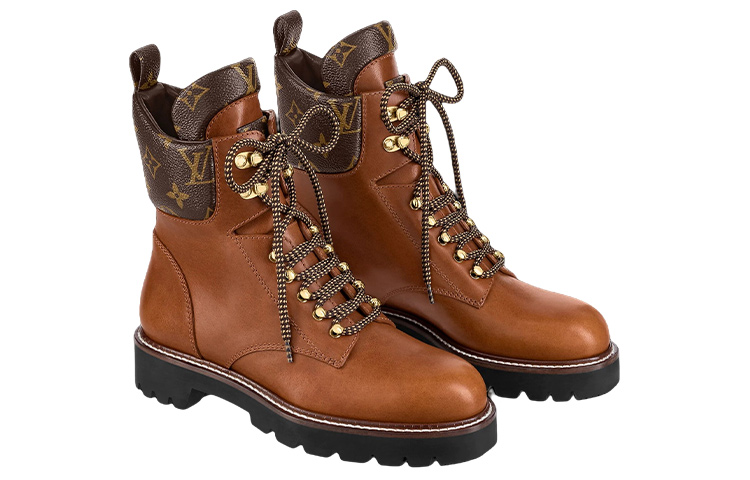 Lookbook Louis Vuitton Sepatu Boot Territory 'Coklat' 1A959