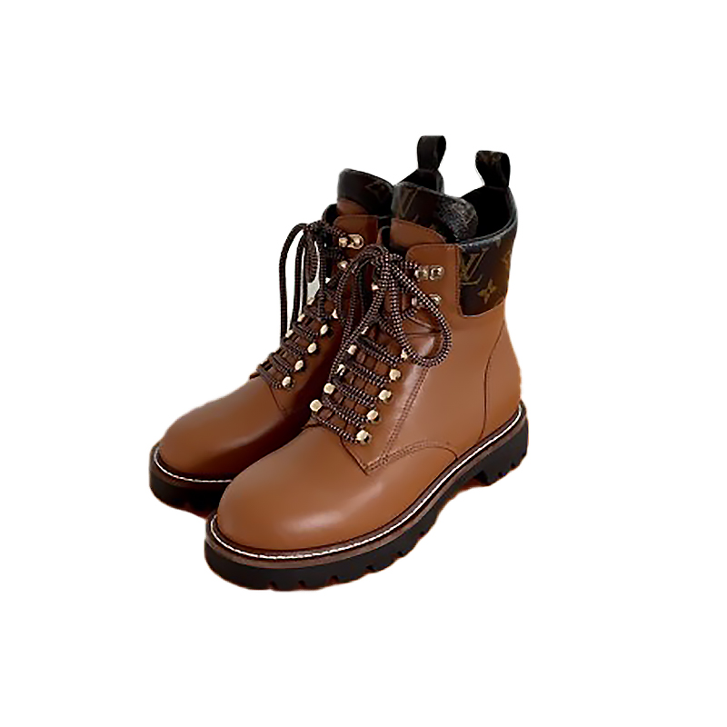 Shop Louis Vuitton Sepatu Boot Territory 'Coklat' 1A959