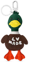 Order Llavero Louis Vuitton Textile Duck Bolso Unisex Verde/Marrón. MP3222