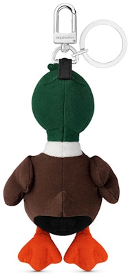 Louis Vuitton Textile Duck Bag Charm Keychain Unisex Green/Brown. MP3222 Lookbook Louis Vuitton Textile Duck Bag Charm Keychain Unisex Green/Brown. MP3222