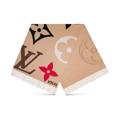 LOUIS VUITTON The Ultimate Tassel Scarf Beige M76382