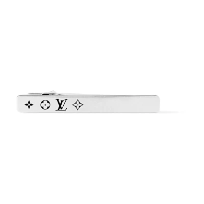 LOUIS VUITTON Thin Outline 925 Silver Unisex Couple's Accessory - Silver M02030