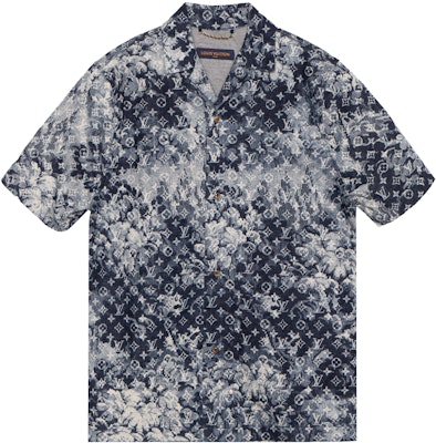 ルイヴィトン タイダイロゴ メンズ半袖シャツ デニムブルー 1A8HGH Order ルイヴィトン タイダイロゴ メンズ半袖シャツ デニムブルー 1A8HGH
