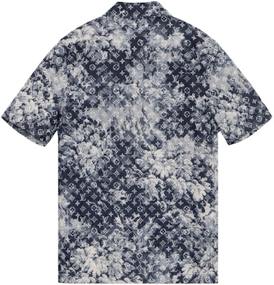 ルイヴィトン タイダイロゴ メンズ半袖シャツ デニムブルー 1A8HGH Lookbook ルイヴィトン タイダイロゴ メンズ半袖シャツ デニムブルー 1A8HGH