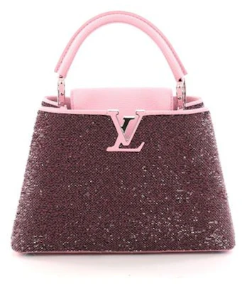 Louis Vuitton Bolso de Mano Capucines Lentejuelas BB Rosa Buy Louis Vuitton Bolso de Mano Capucines Lentejuelas BB Rosa