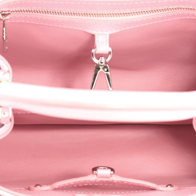 Louis Vuitton Top Handle Capucines Sequins BB Pink 圖 2