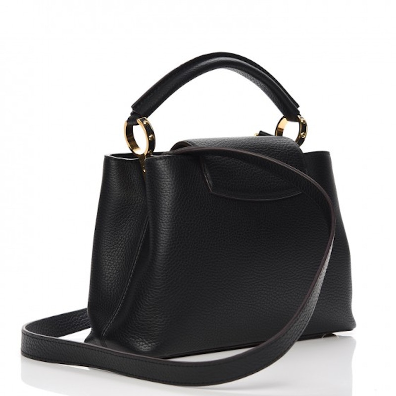Louis Vuitton Top Handle Capucines Taurillon BB Noir Black 圖 2