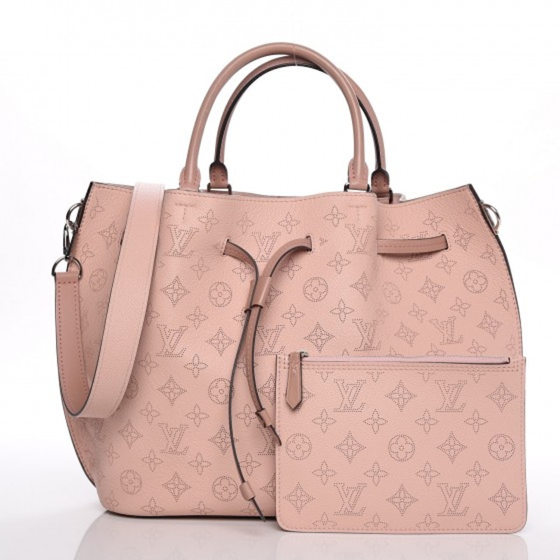 Buy 路易威登手提Girolata Monogram Mahina 附配件粉紅色包包