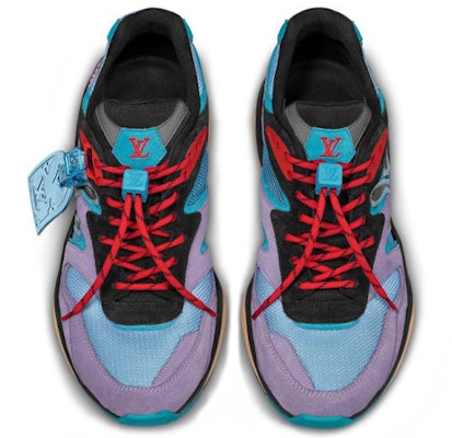 Louis Vuitton Trail Sneakers 'Purple Blue Black' 1A7P40 Lookbook Louis Vuitton Trail Sneakers 'Purple Blue Black' 1A7P40
