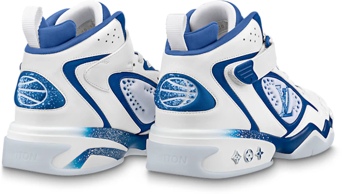 LOUIS VUITTON Trainer 2 牛皮 系帶 中筒 運動休閒鞋 男款 白藍色 Lookbook LOUIS VUITTON Trainer 2 牛皮 系帶 中筒 運動休閒鞋 男款 白藍色