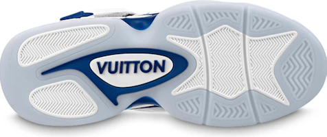 Purchase LOUIS VUITTON Trainer 2 牛皮 系帶 中筒 運動休閒鞋 男款 白藍色