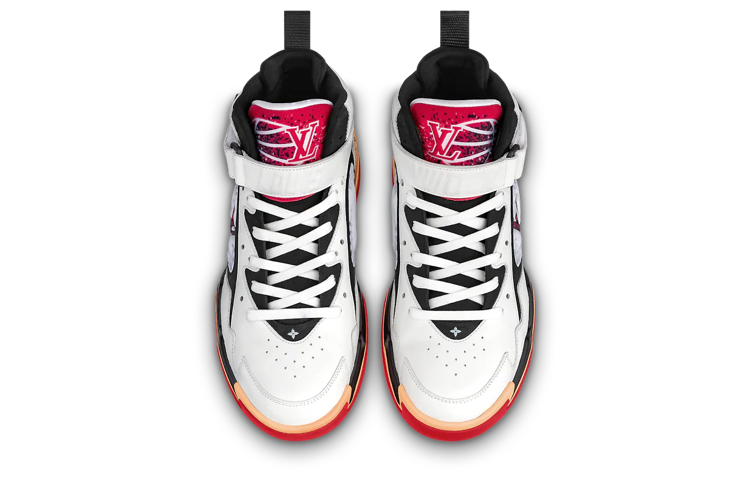 Lookbook Kasut Louis Vuitton Trainer 2 'Putih Merah' 1AARDU