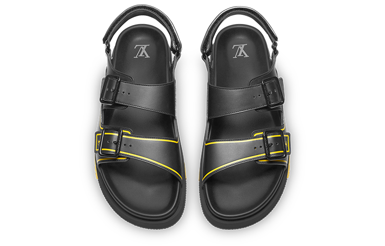 Lookbook Louis Vuitton Kasut Sandal Rendah 'Buckel Hitam' 1A8ZLT