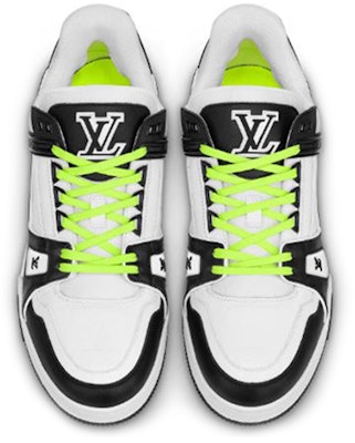 路易威登 男士牛皮籃球鞋風時尚運動板鞋 黑白 Order 路易威登 男士牛皮籃球鞋風時尚運動板鞋 黑白