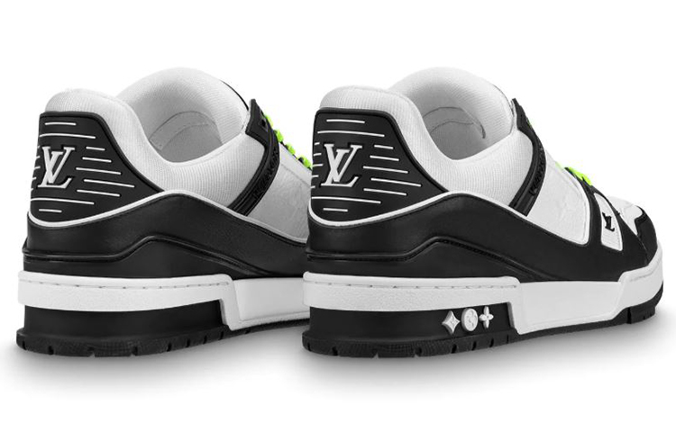 Lookbook 路易威登 男士牛皮籃球鞋風時尚運動板鞋 黑白