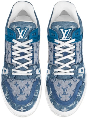 Louis Vuitton Trainer Sneakers 'Denim Monogram' 1A7S54 Lookbook Louis Vuitton Trainer Sneakers 'Denim Monogram' 1A7S54