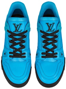 Louis Vuitton Kasut Lelaki 'Biru dengan Hitam' 1A9FJ2 Lookbook Louis Vuitton Kasut Lelaki 'Biru dengan Hitam' 1A9FJ2