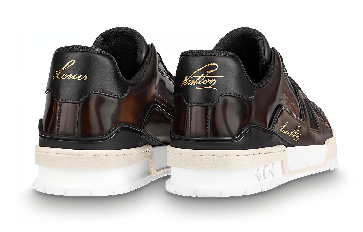 Lookbook Louis Vuitton Trainer 'Coklat Hitam' 1A8Z48