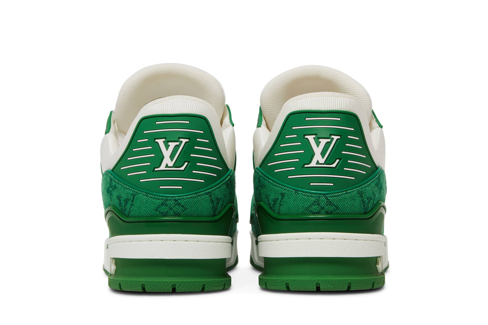 Details for Louis Vuitton Trainer 'Denim Monograma Verde' 1A9JHV