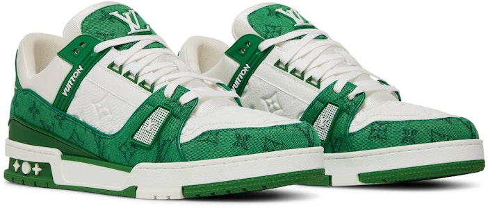 路易威登運動鞋「綠色Monogram丹寧」1A9JHV Cheap 路易威登運動鞋「綠色Monogram丹寧」1A9JHV