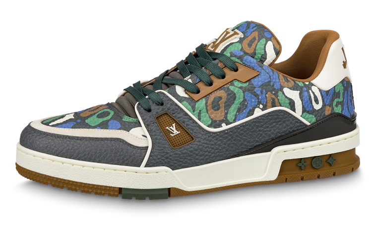 Buy Louis Vuitton Trainer 'Gris Verde Azul' 1AARYH