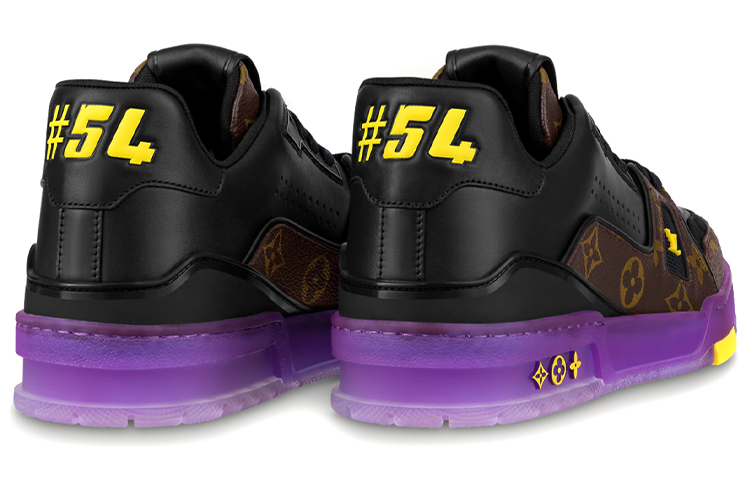 Lookbook Louis Vuitton x Lakers LV Trainers 'Monograma Marrón con Negro y Morado' 1A8WJ6