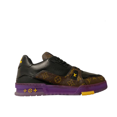 LV Trainer 'Monogram - Yellow Purple'