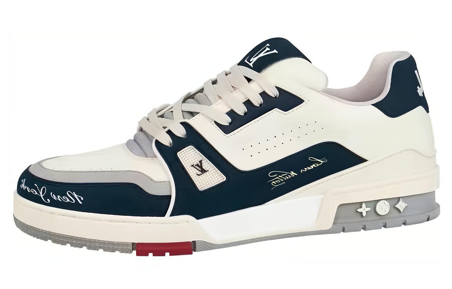 Louis Vuitton Trainer 'New York Exclusive - White Leather Low-Top' 1AC01Q