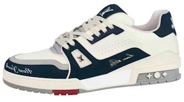 Louis Vuitton Trainer 'New York Exclusive - White Leather Low-Top' 1AC01Q Louis Vuitton Trainer 'New York Exclusive - White Leather Low-Top' 1AC01Q