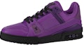 Buy Louis Vuitton Kasut Trainer 'Ungu dengan Hitam' 1A9FJM