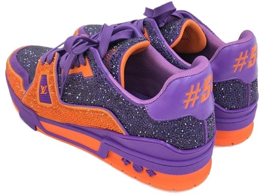 루이비통 트레이너 보라색/오렌지 1AA6QD Lookbook 루이비통 트레이너 보라색/오렌지 1AA6QD