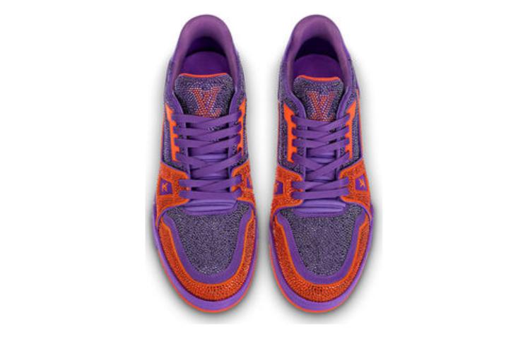 Shop 루이비통 트레이너 보라색/오렌지 1AA6QD