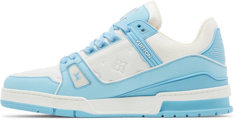 Louis Vuitton Trainer 'Sky Blue' 1AA6X3 Lookbook Louis Vuitton Trainer 'Sky Blue' 1AA6X3