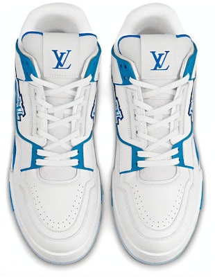 Louis Vuitton 路易威登 Trainer 小牛皮 籃球風格運動鞋 白藍 Order Louis Vuitton 路易威登 Trainer 小牛皮 籃球風格運動鞋 白藍