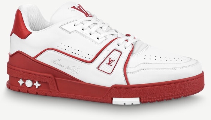 路易威登白红色运动鞋 1A8SK1 Buy 路易威登白红色运动鞋 1A8SK1