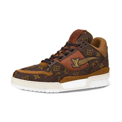LV Trainer Ankle Sneakers 'Brown Monogram'