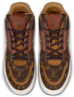 루이비통 트레이너 모노그램 앵클 스니커즈 (브라운) 1A8A9S Shop 루이비통 트레이너 모노그램 앵클 스니커즈 (브라운) 1A8A9S