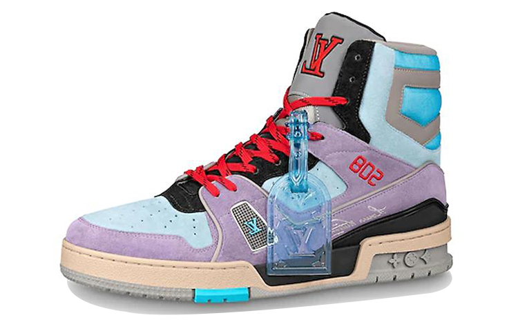 Buy LOUIS VUITTON 球鞋 皮革 潮流百搭 圓頭 時尚板鞋 男款 紫色