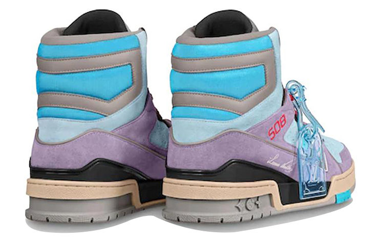 Lookbook LOUIS VUITTON 球鞋 皮革 潮流百搭 圓頭 時尚板鞋 男款 紫色